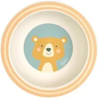 Sigikid Kinderschüssel Schüssel Bär rPET "4 Freunde", Material außen: 100% rPET, Material innen: Silikonring im Boden, (Schälchen, 1-tlg)