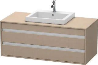 Duravit Ketho Konsolenwaschtischunterbau wandhängend Leinen Matt 1200x550x496 mm - KT675607575 KT675607575