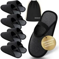 ONVAYA Handwerkerpantoffel mit Gummiband, ABS-Sohle, Museumpantoffel Hausschuh (2-tlg)