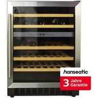 Hanseatic Weinkühlschrank HWC46ECIA, für 46 Standardflaschen á 0,75l,inkl. 3 Jahre Herstellergarantie