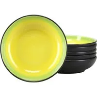CreaTable Suppenteller Hot, Teller-Set, 6-tlg., (6 St), Moderne Coupeform, außergewöhnliches Design