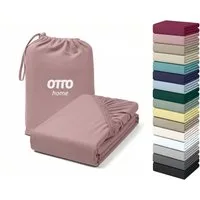 OTTO home Spannbettlaken Cremona, BASIC und PREMIUM Qualität, mit Elasthan, Baumwolle, Jersey (180 g/m), Gummizug: rundum, (1 Stück), bis 20 cm Höhe, Bettlaken ab Gr. 90x200 cm, Strapazierfähig