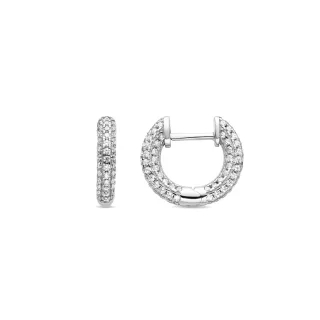 Luxenter Ohrringe aus 925er Sterlingsilber mit Zirkonia, rhodiniert – Yued
