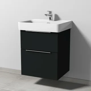 Sanipa 3way Waschtischunterbau zu Laufen Pro S Waschtisch mit 2 Auszügen, Vulkan-Matt UP7651V
