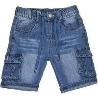 Fashion Boy Jeansbermudas Shorts Bermuda Jeans Hose dünne Kinder Sommerhose Stretch, J336e