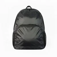 HAC24 Tagesrucksack Faltbarer Rucksack in Schwarz Tagesrucksack Fahrradrucksack (1-tlg), 40x32x18 cm