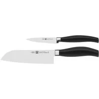 Zwilling Messer-Set ***** FIVE STAR (Set, 2-tlg., 1 Spick & Garniermesser (10 cm), 1 Santokumesser (18 cm), Made in Germany, Sonderschmelze, Ergonomisch, 2-tlg.