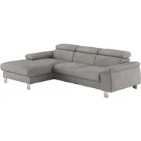 COTTA Ecksofa Komaris L-Form, B: 244 cm, mit Kopfteilverstellung, optional Bettfunktion, Bettkasten & Licht