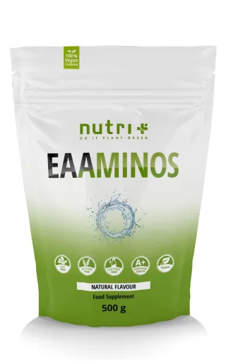 nutri+ EAA Instant Pulver | 500 g | EAAminos | fruchtig | optimale Löslichkeit | vegan Natural