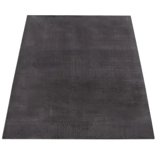 Paco Home Kurzflorteppich, Anthrazit, Textil, Rechteckig, 300x400 cm, strapazierfähig, für Fußbodenheizung geeignet, Teppiche & Böden, Teppiche