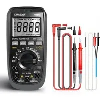 BBG Multimeter Digitales Multimeter True RMS mit NCV-Spannungserkennung, LCD-Backlight, LED-Licht&HOLD-Funktion für präzise AC-Spannungsmessung