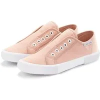 LASCANA Slip-On-Sneaker, Sneaker Slipper, Halbschuh bequem zum Reinschlüpfen VEGAN