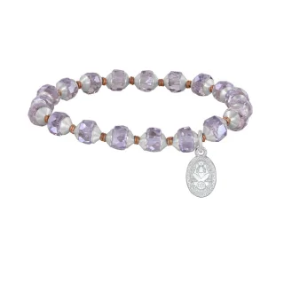 konplott - Perlenarmband - Merry go round violet
