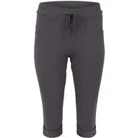 malito more than fashion Sweathose malito Damen kurze Hose, lässige Boyfriendhose, Sweatpants in Unifar Schlupfform mit Bindeband Einheitsgröße