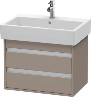 Duravit Ketho Waschtischunterbau wandhängend Basalt Matt 650x440x480 mm - KT662404343 KT662404343
