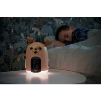 BigBen Kinderwecker Kids Wecker und Nachtlicht HELLO Dog Hund dimmbares Display AU388152