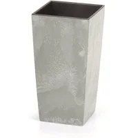 Prosperplast Blumentopf Urbi Square Beton, Pflanzeinsatz, 140 x 264 mm 4L [Fassungsvermögen], 2L [Pflanzeinsatz]