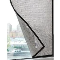 Agger Sonnenschutz-Fensterfolie Sichtschutz für Fenster – UV- und Wärmeisolierung, reflektierende Aluminiumfolie mit Saugnapf für Zuhause, Büro, Garage