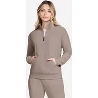 Skechers Rollkragenpullover GOLUXE RIB 1/4 ZIP sportlicher Rollkragenpullover, für Sportmode geeignet
