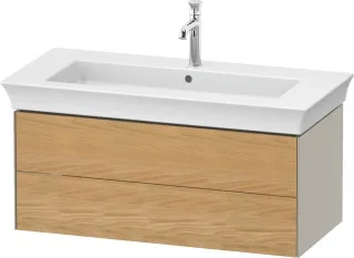 Duravit White Tulip Waschtischunterbau wandhängend Natur Eiche & Taupe Matt & Seidenmatt 984x458x410 WT43420H5600010