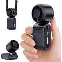 Mrilary Handventilator Tragbarer Mini-Handventilator,USB-C, leise, mit langer Akkulaufzeit, 5-stufiger Wind, für unterwegs, für Reisen, Büro & Outdoor