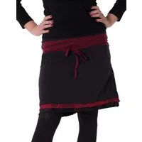 Vishes Minirock Warmer Lagenlook Fleece Rock zum Binden Cacheur, Casual, Hippie, Boho, Goa Style