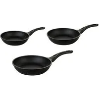 Mulex Pfannen-Set TOMALIN Premium 20 cm / 24 cm / 26 cm, Aluguß (Premium Qualität, 3-tlg., Tomalinbeschichtung), induktionsgeeignet