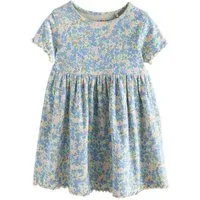 Next Jerseykleid Kurzärmeliges, geripptes Jersey-Kleid (1-tlg)