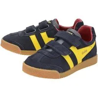 Gola Harrier 2025 (Wildleder,Klettverschluss) navyblau/sonnengelb/rot Sneaker