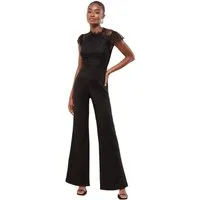 LIPSY Jumpsuit Lipsy Overall mit Stehkragen aus Spitze, Regular (1-tlg)