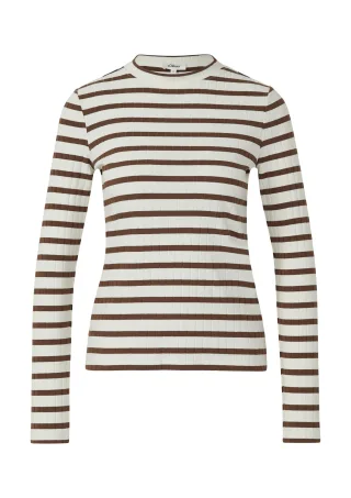 s.Oliver - T-Shirt braun/creme - Gr. - 46