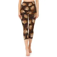 Merry Style Leggings Damen 3/4 Capri Leggings MS10-411 (1-tlg) elastischer Bund