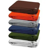 Kubus Schutzplane Abdeckplane 240 g/m², verschiedene Farben, verschiedene Größen, Reißfest & Wasserdicht