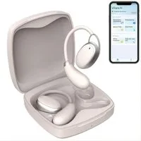 Toomoke In Ear Ohrhörer, 3-in-1 AI Übersetzer Bluetooth Kopfhörer Open-Ear-Kopfhörer (3-in-1 Übersetzungskopfhörer mit echtzeit übersetzung, Bluetooth Kopfhörer mit Ohrhaken und ENC Mic, Bluetooth 5.4 Sport-Kopfhörer Echtzeit Übersetzer Ohrhörer für 