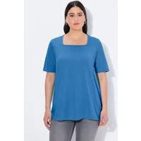 Ulla Popken T-Shirt T-Shirt A-Linie Carré-Ausschnitt Halbarm