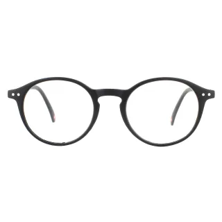 Montana Runde Matte Schwarz Unisex Frauen Brillenfassungen