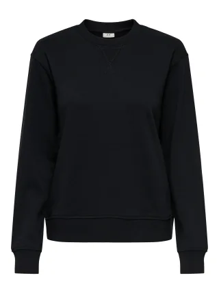 JDY - JDYAMALFI LIFE L/S SWEAT JRS DIA Black - Gr. - XS