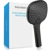 Bächlein Duschbrause Brausekopf Handbrause mit 3 Strahlarten, drei Stahlarten durch Drucktaste wählbar