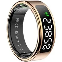 Athlix Fitness-Tracker Smart Ring mit Bildschirm und Touch Fitness Tracker Gesundheitsmanager, Touch-Display, Keine Smartwatch nötig, Wasserdicht