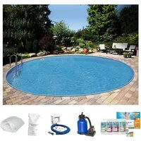 Clear Pool Rundpool PREMIUM IBIZA (Set, 6-tlg), inkl. umfangreichem Zubehör in verschiedeneren Größen