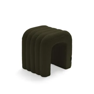 Drawer Polsterhocker, Grün, Textil, 41x42x35 cm, Wohnzimmer, Hocker