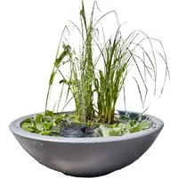 Heissner Gartenbrunnen Solar Wassergarten LOTUSGARDEN inkl. Wasserspielpu, (Komplett-Set, 1 tlg)