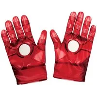 Metamorph Kostüm Iron Man Handschuhe für Kinder, Rote Stoffhandschuhe im Look des eisernen Superhelden