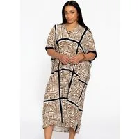 YOEK Cardigan Damen Kaftan mit Druck