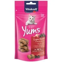 Vitakraft Cat Yums + Superfood Holunder 40 g, Trockenfutter für: Katze