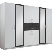 Wimex Kleiderschrank Diver Drehtürenschrank mit Spiegel, 180, 225 o. 270cm breit Bestseller Schlafzimmerschrank wahlweise 3 Innenausstattungen