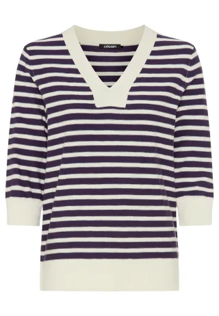 Olsen - Pullover Long Sleeves plum - Gr. - 40