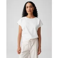 OPUS Kurzarmshirt Suschel aus Jersey mit lockerer Passform weich fließender Fall, glatter Griff, Casual