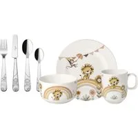 Villeroy & Boch Geschirr-Set Roar like a Lion Kindergeschirrset 7tlg, Premium Porcelain