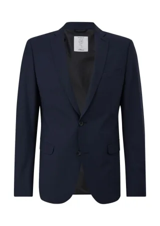 s.Oliver BLACK LABEL - Elastisches Sakko blau - Gr. - 46